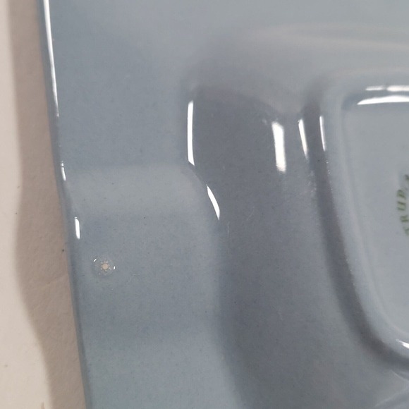 Wedgwood Queensware Embossed Ashtray Cream On Lavender Blue Etruria Small 3.25" - Picture 9 of 11